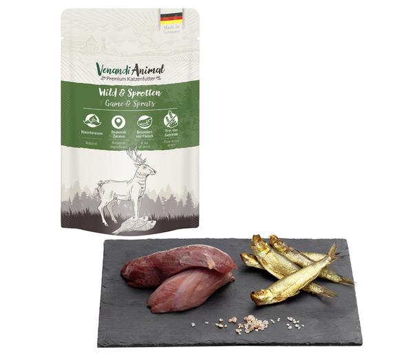 Venandi Animal Nassfutter für Katzen Adult,