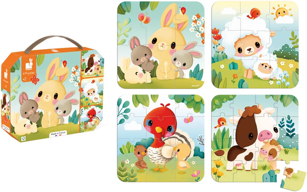 PUZZLES EVOLUTIFS ANIMAUX FERME