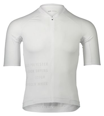 Maillot Manches Courtes Poc Pristine Print Blanc