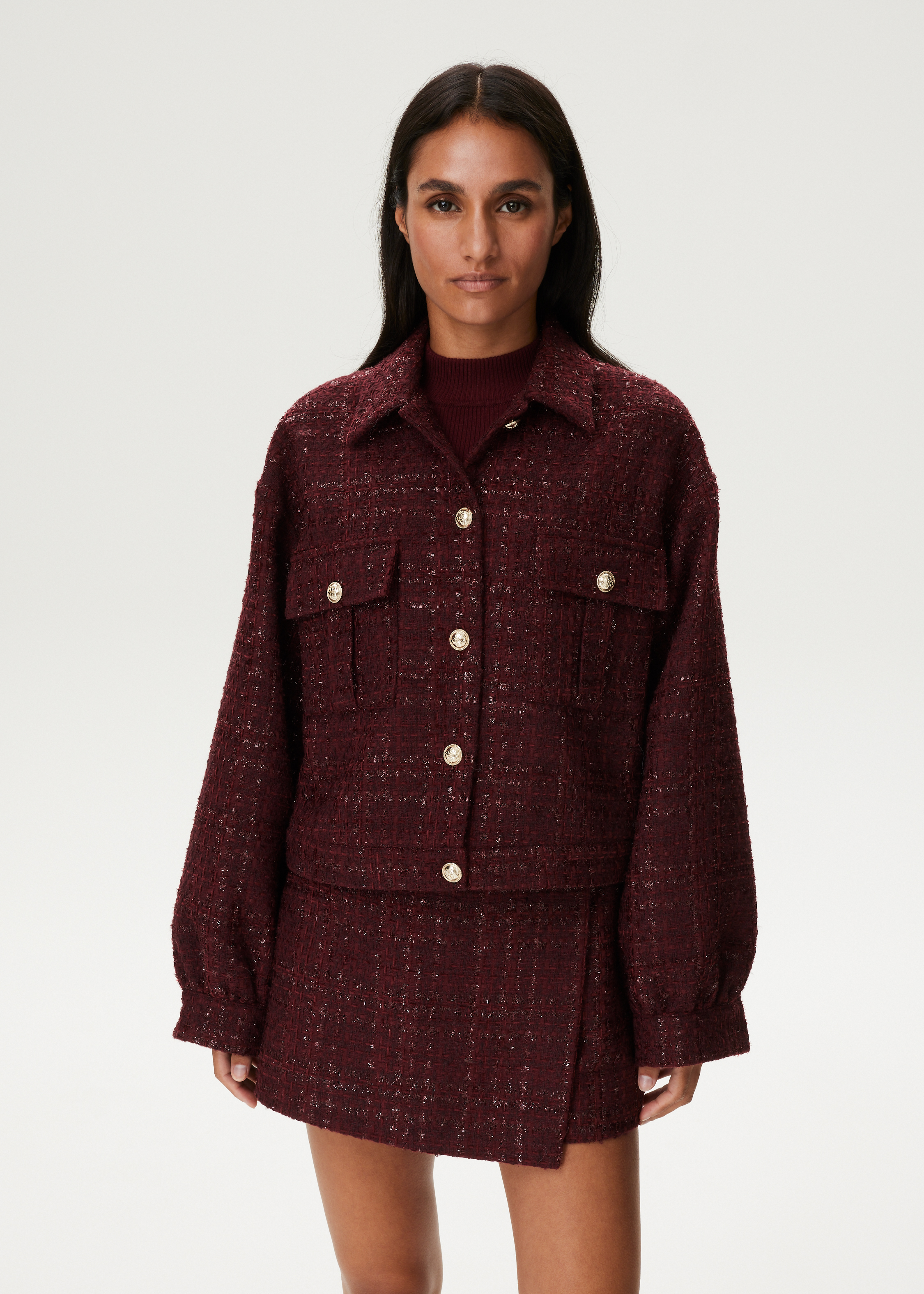 Bouclé bomberjacket