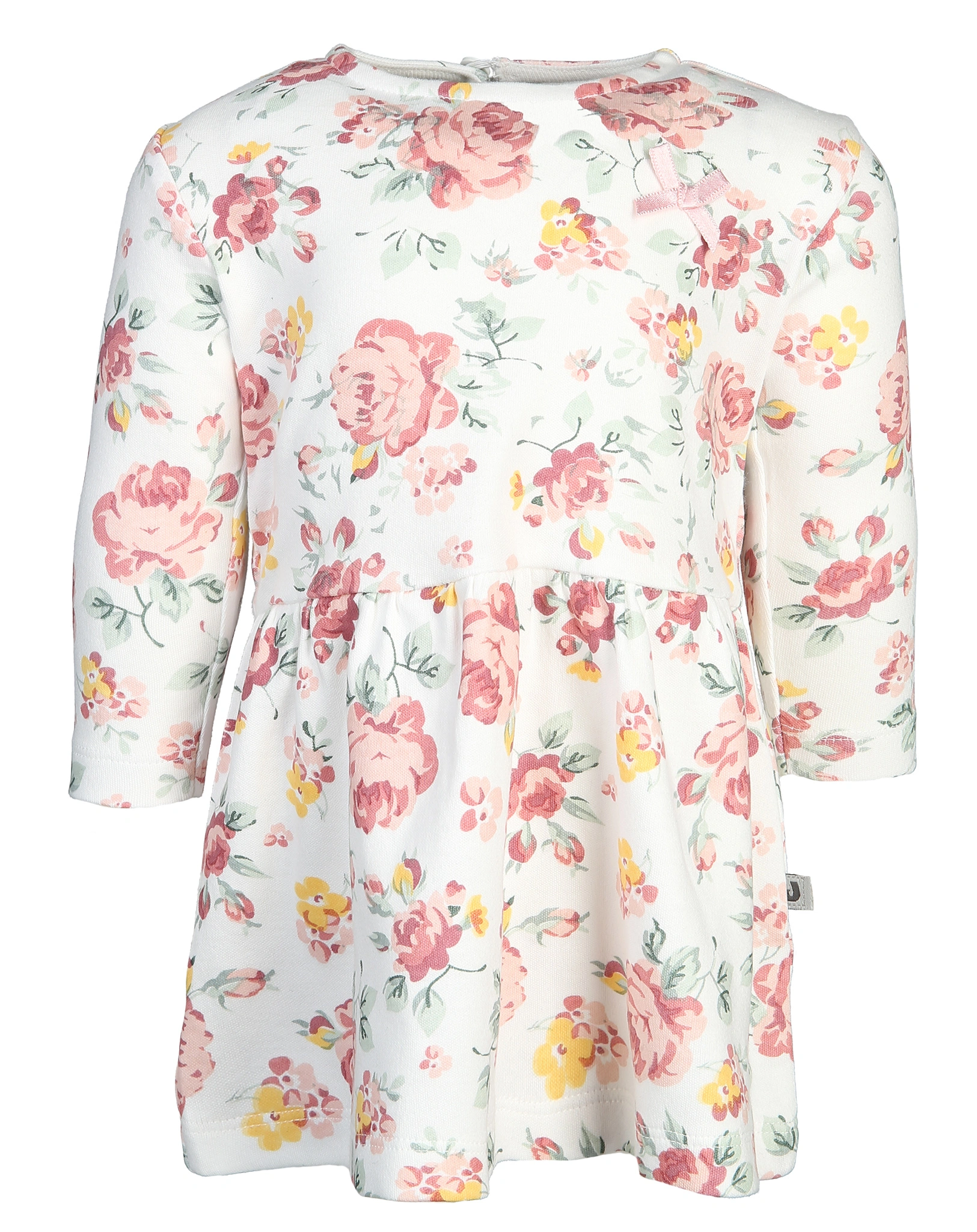 Langarmkleid ROSES in offwhite