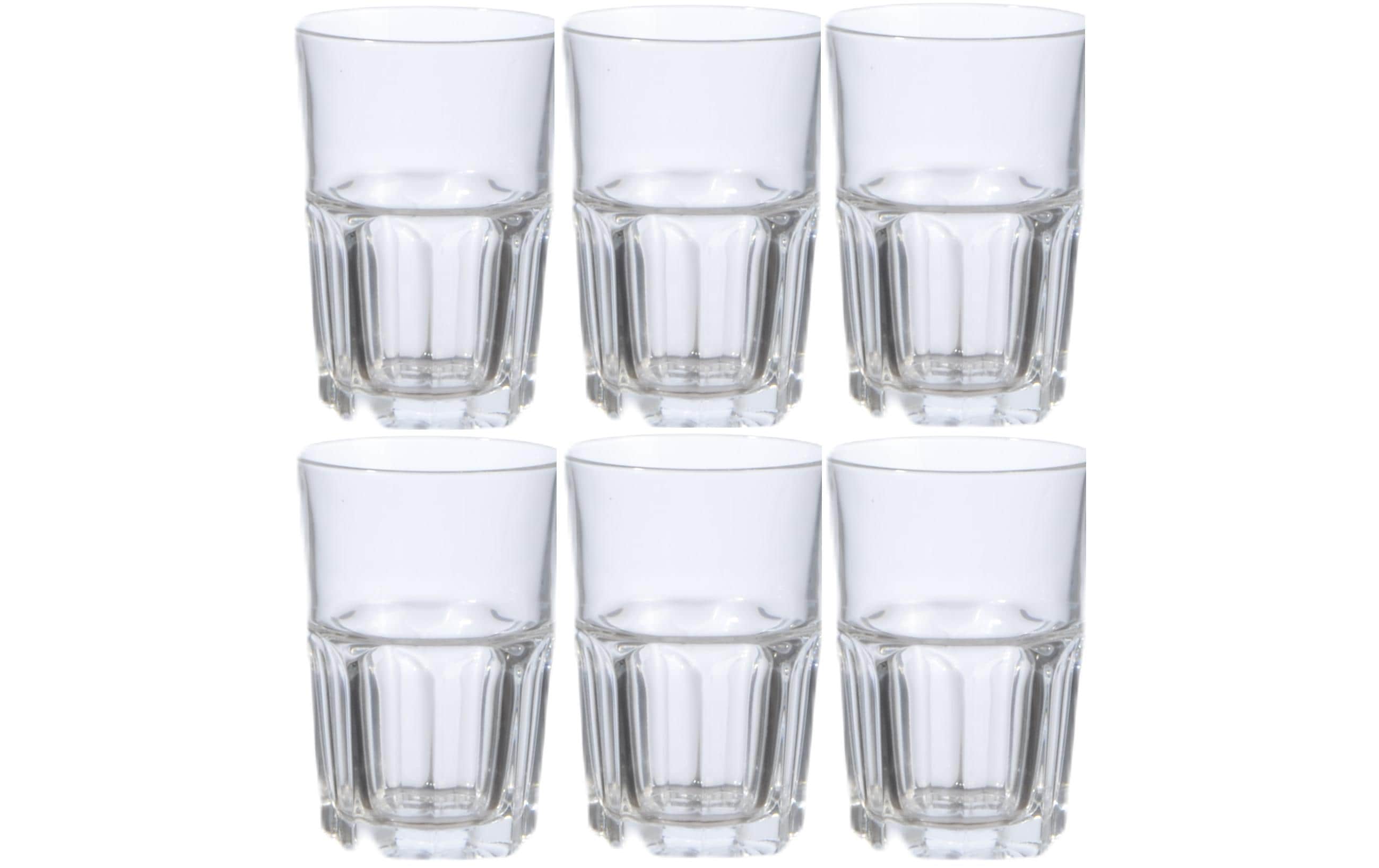 Trinkglas Granity 350 ml, 6 Stück, TransparentLongdrinkbecher