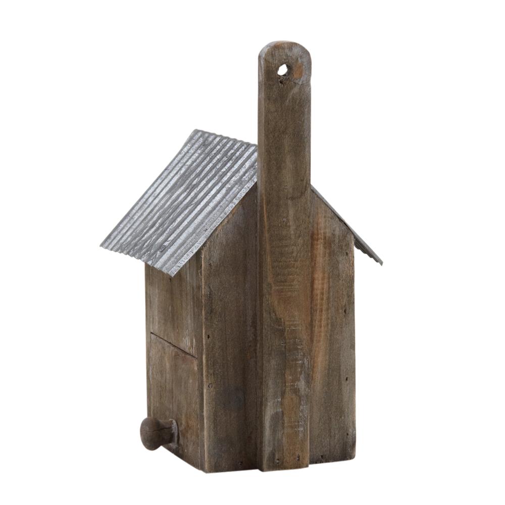 Nichoir oiseau bois et zinc (lot de 2)