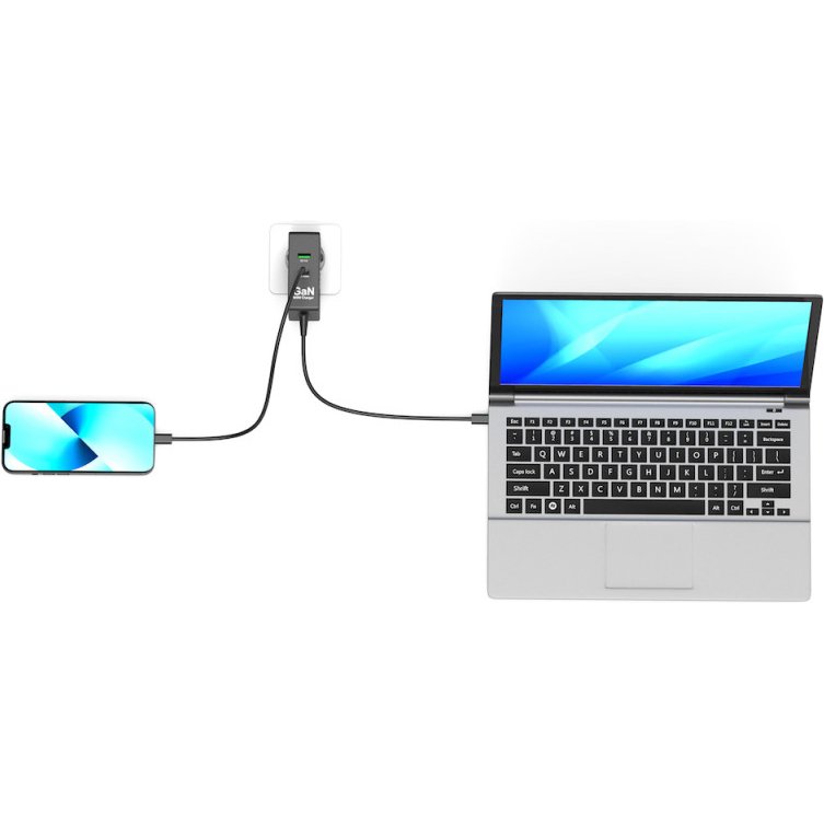Port Designs 902103 chargeur d'appareils mobiles Ordinateur portable, Smartphone, Tablette Noir Secteur Intérieure