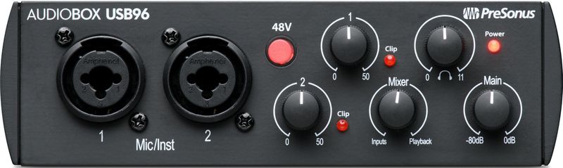 PreSonus - AudioBox - USB 96 -2x2 USB 2.0 recording interface 24-bit / 96 kHz