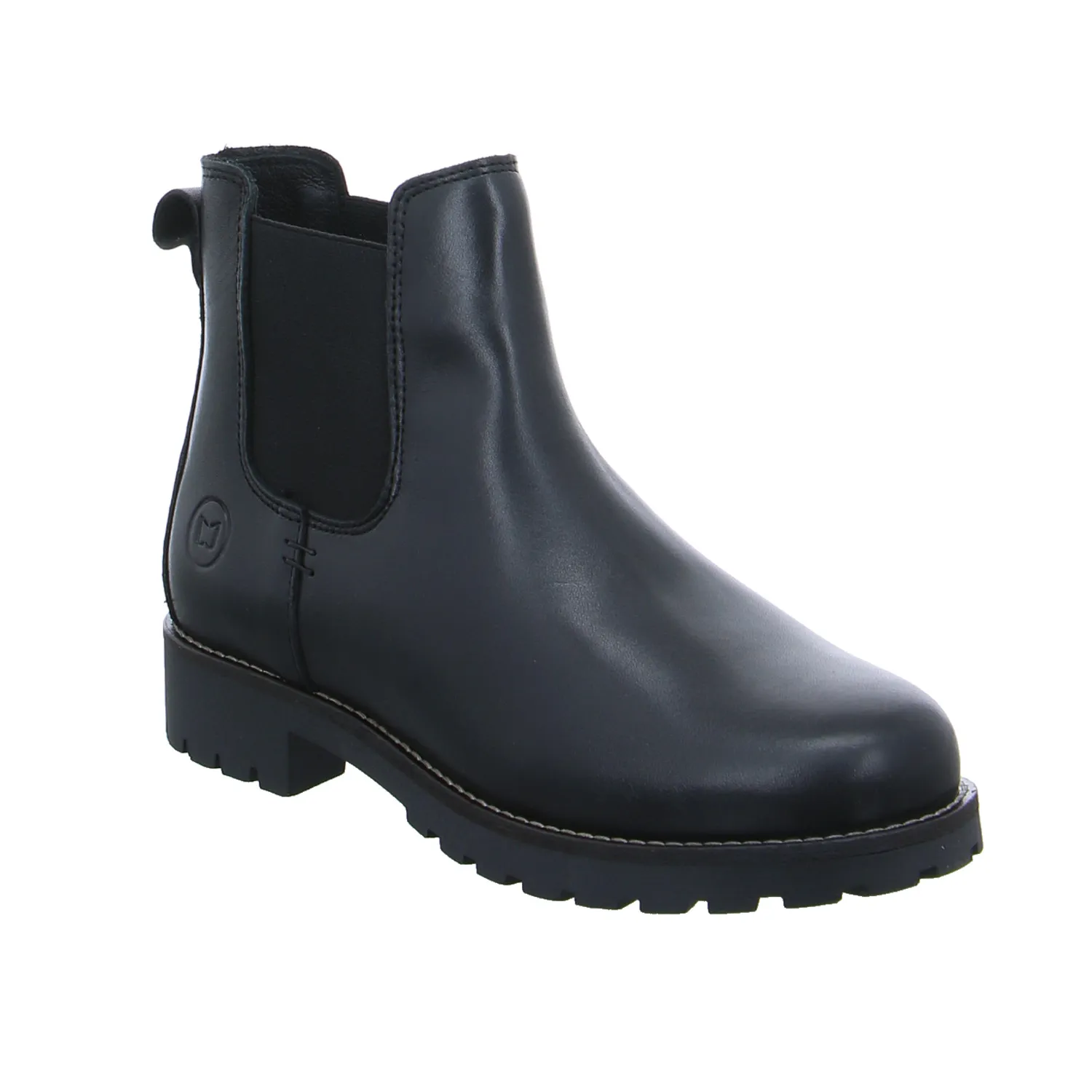 SCHUHENGEL Boot Schwarz Leder  mit Lammfellfutter
