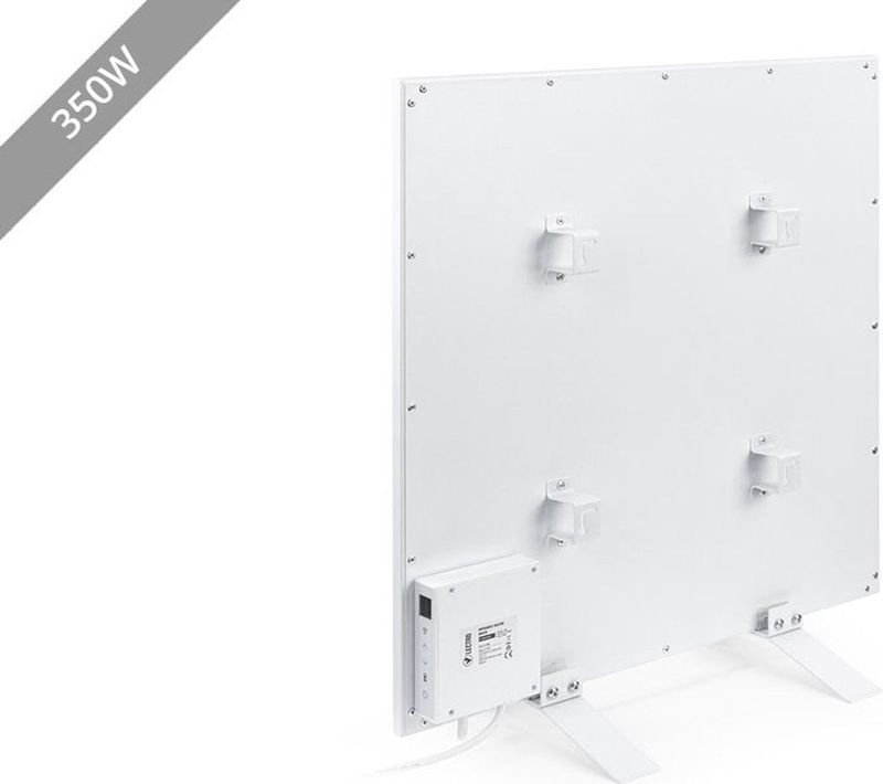 Vlectro - Slim Infraroodverwarmingspaneel - 350 W - Wit - Met Timer