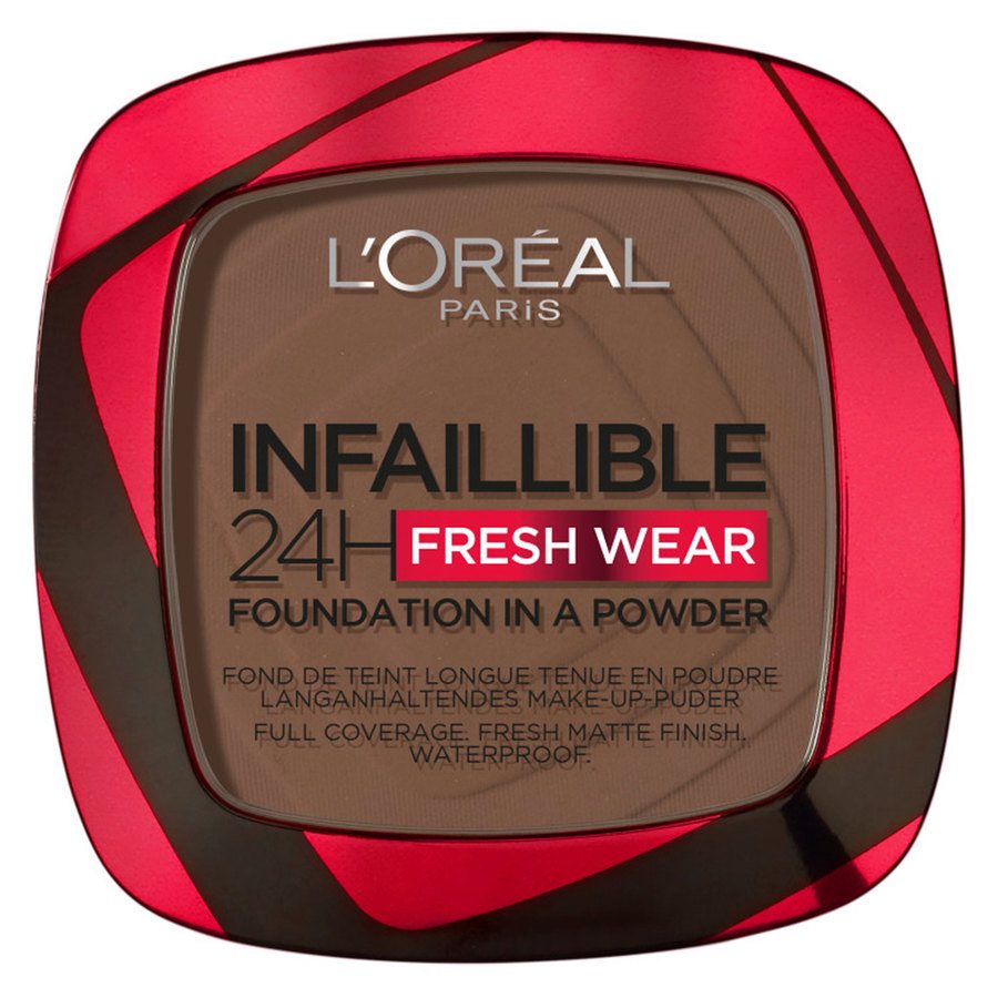 L'Oréal Paris Infaillible 24H Fresh Wear Foundation In A Powder 390 Ebony 9g