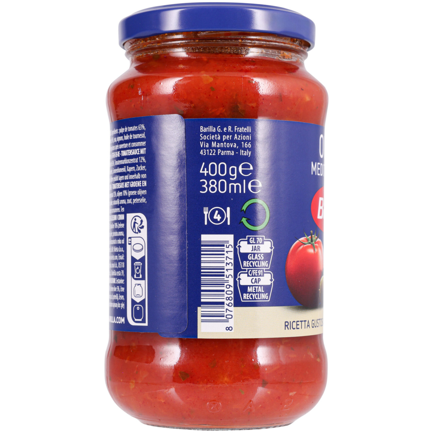 Barilla Tomatensauce mit Oliven