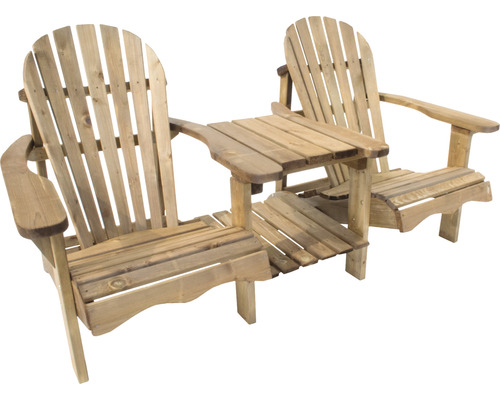 Ligstoel tuinstoel 175 x 92 x 92 cm bruin hout