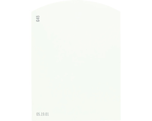 Kleurstaalkaart, kleurenkaart G45 Off-White, groene kleurenwereld, 9,5 x 7 cm