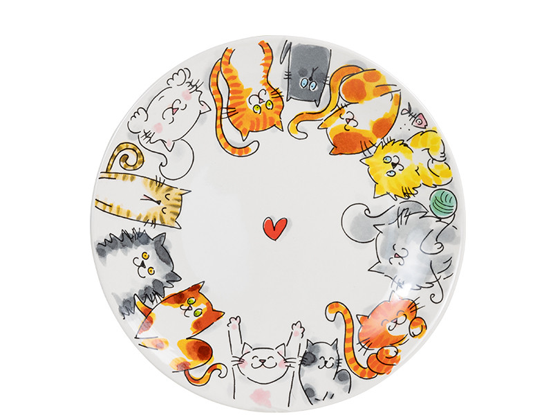 Bord 22cm Dier Cats