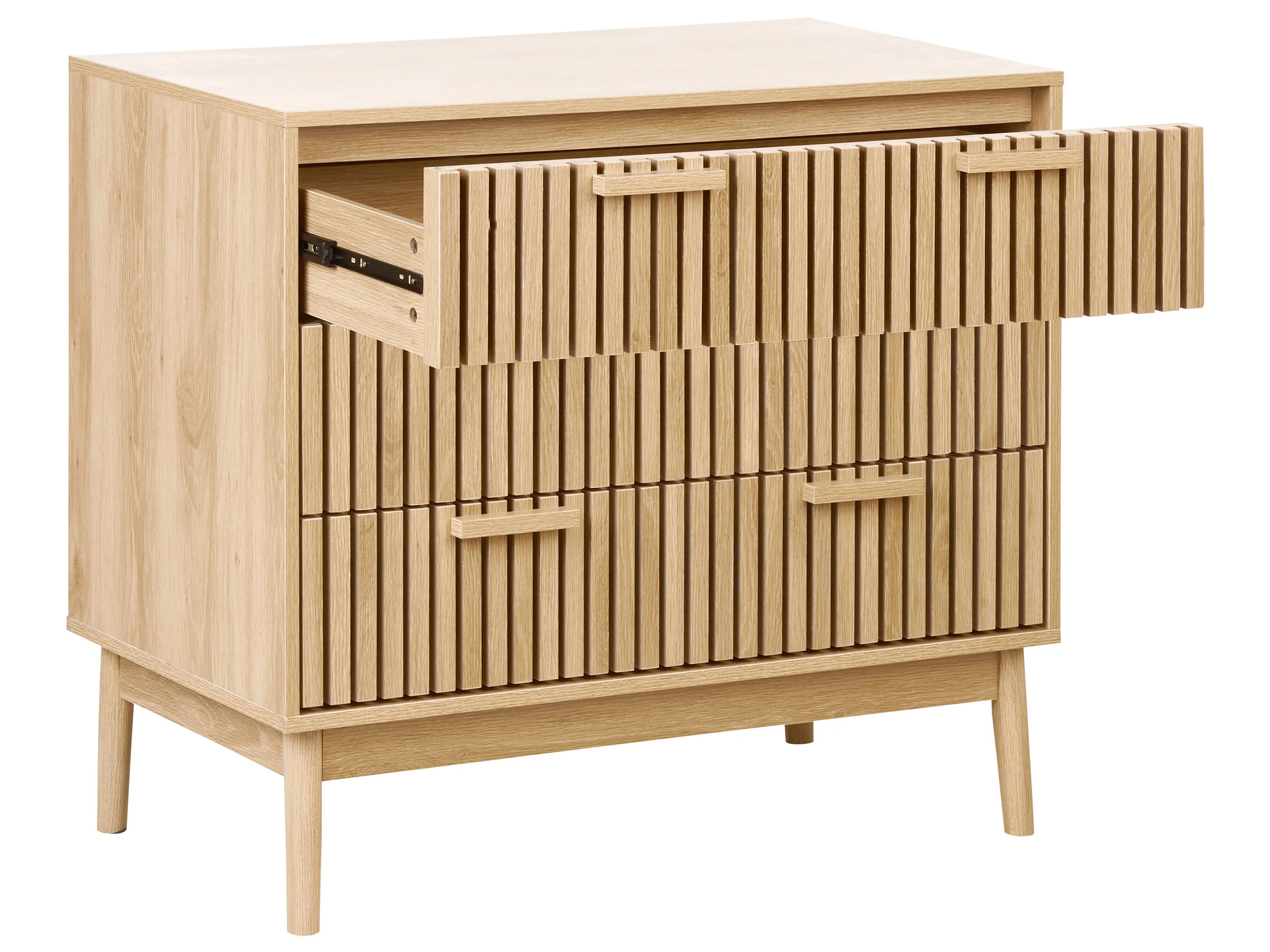Ladekast 3 lades LYNWOOD Lichtbruin