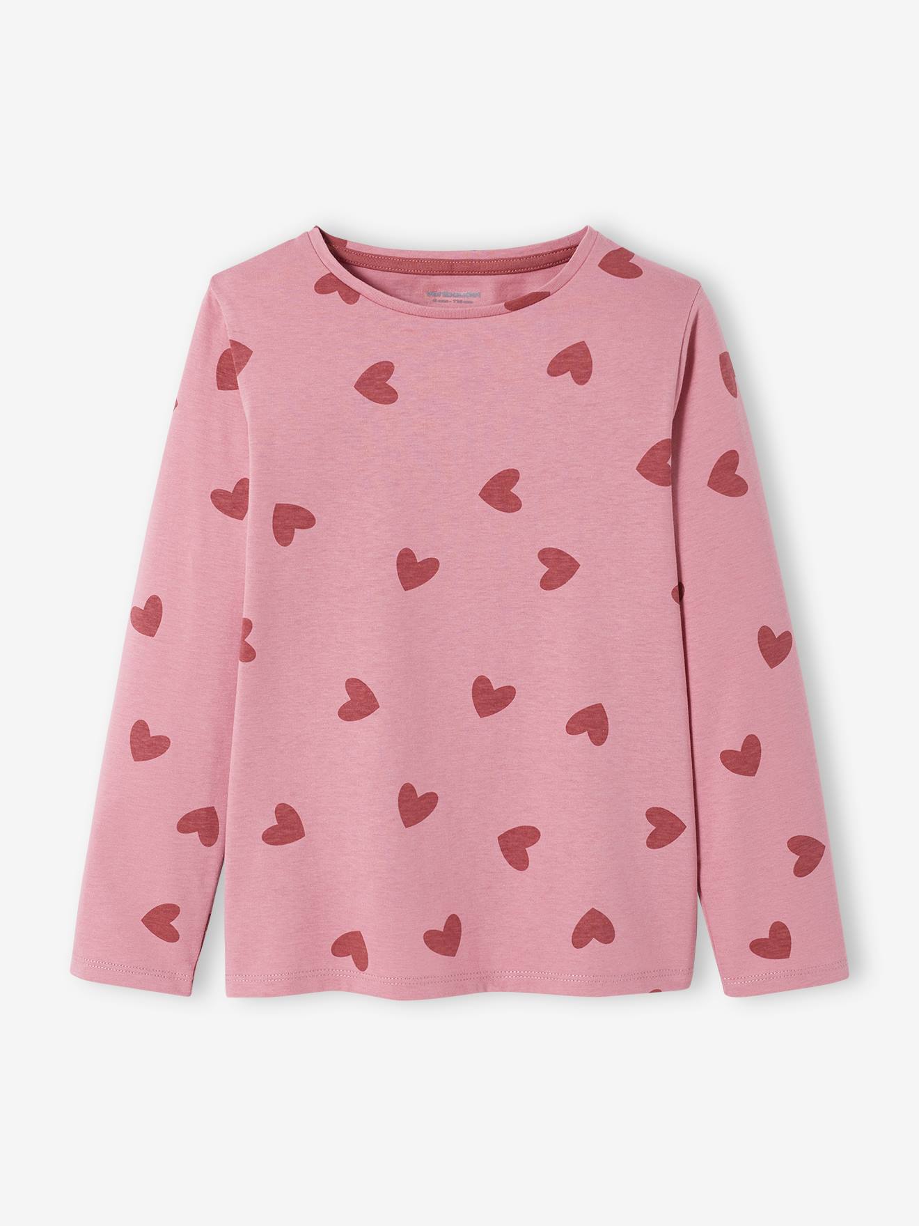 Conjunto de 3 camisetas de manga comprida para meninas, tamanho médio, pretas, bicolor/multicoloridas.