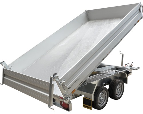 Humbaur driezijdige kipper Kipper L 3500 3140 x 1750 x 350 mm geremd toegestaan totaalgewicht 3500 kg
