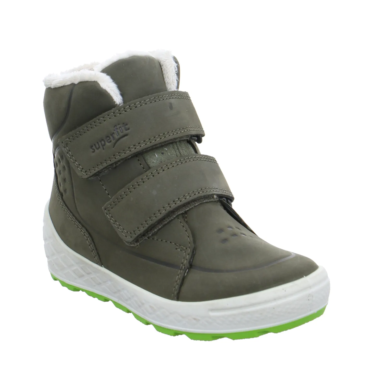 SUPERFIT Kleinkinder-Winter-Bottine Grün Textil  Baby-Boot