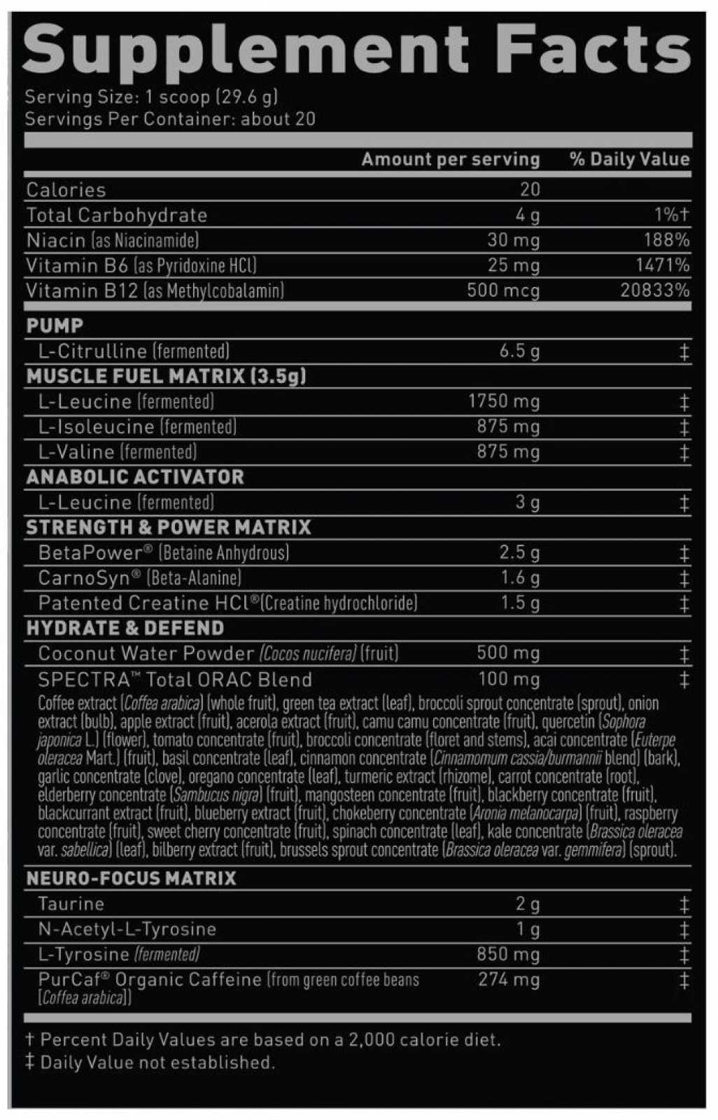 Kaged Muscle Pré-Kaged 20 doses