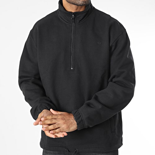Sweat Col Zippé HZ Crew HK0311 Noir