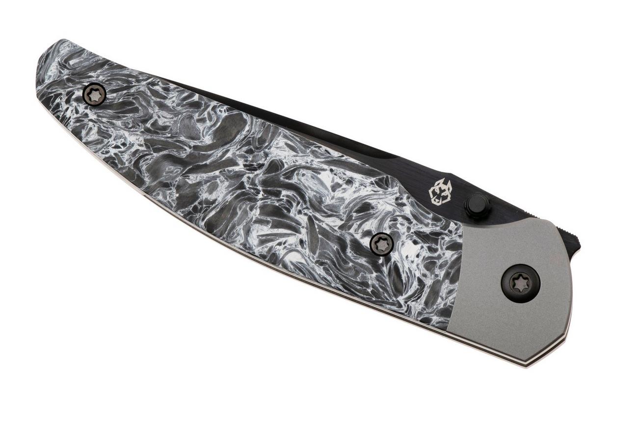 Jack Wolf Tango TANGO-01-DM-POLAR, DLC CPM S90V, FatCarbon DM Polar, zakmes, Chris Ortiz design