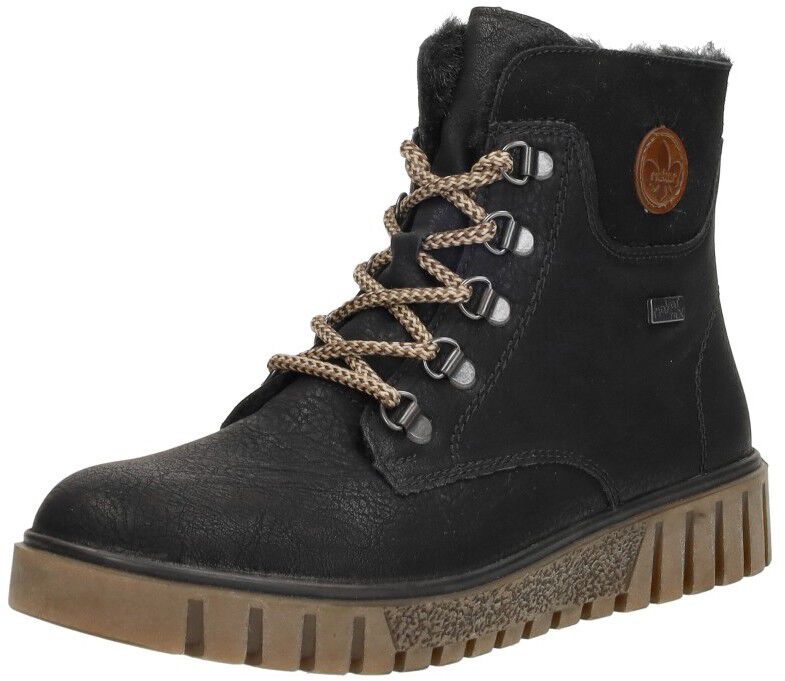 Rieker Veterschoenen Hoog zwart