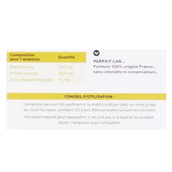 Fitoform Pólen Orgânico 20 ampolas