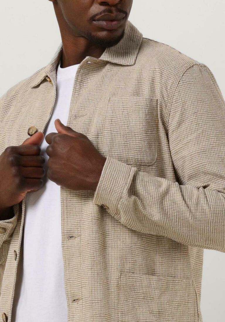 THE GOODPEOPLE beige the goodpeople overshirt jip