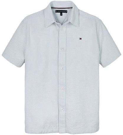 Tommy Hilfiger Hemd - Seersucker - Luftig Blue White Stripe