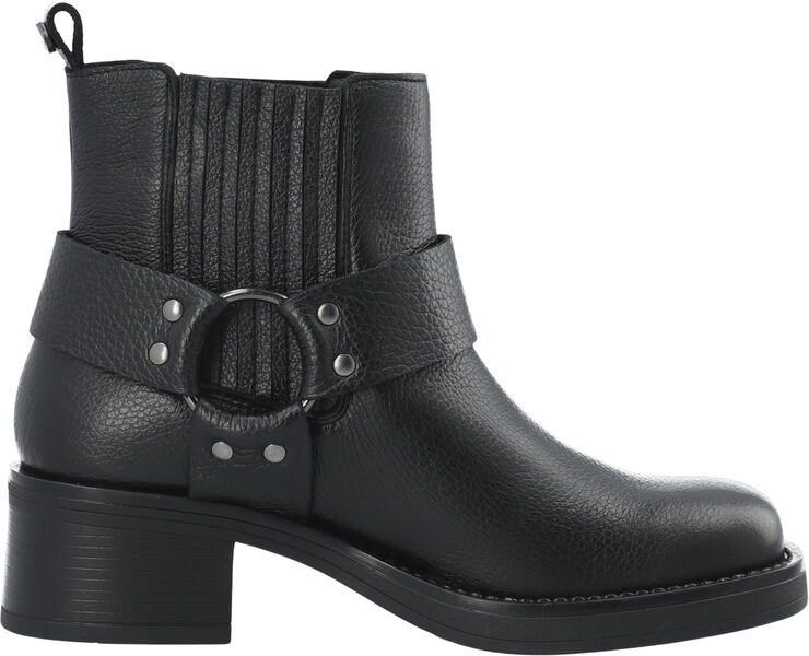 Cashott CASRIKKE Chelsea Biker Boot Leather Black