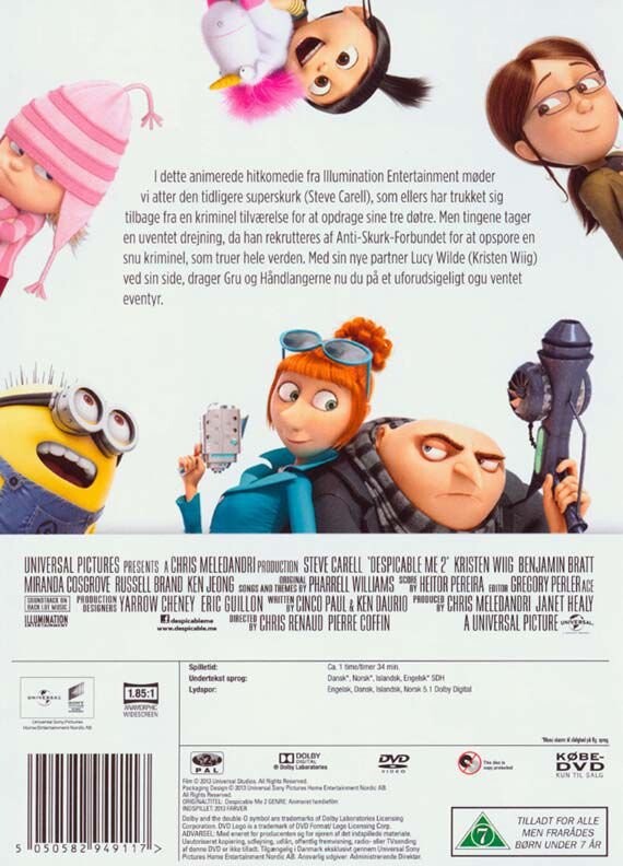 Grusomme Mig 2 / Despicable Me 2 - DVD