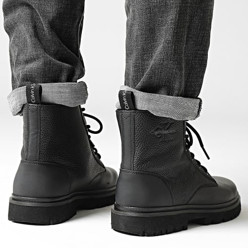 Boots Mid Laceup 0751 Triple Black