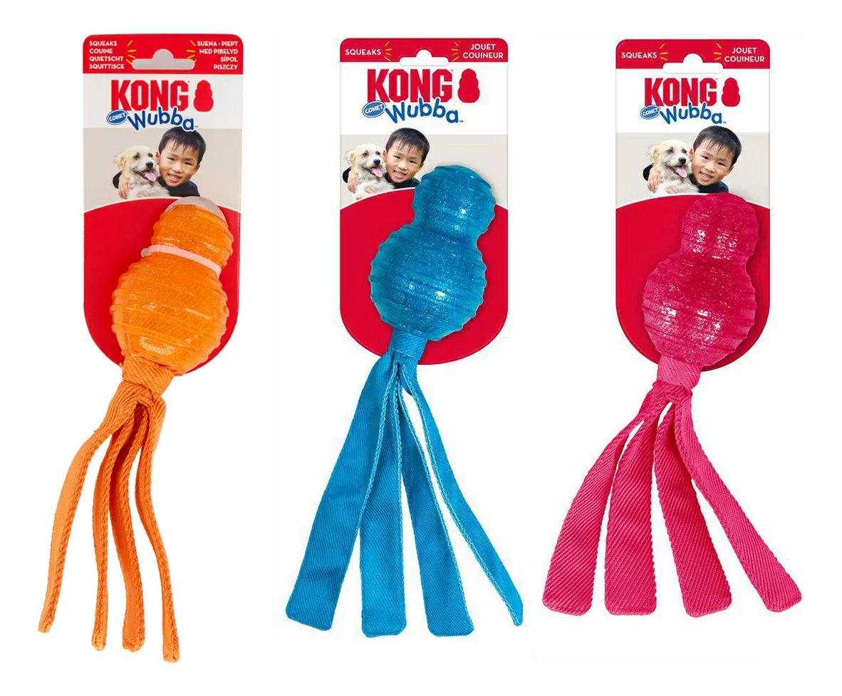 KONG Wubba Comet Mix, assorteret - S