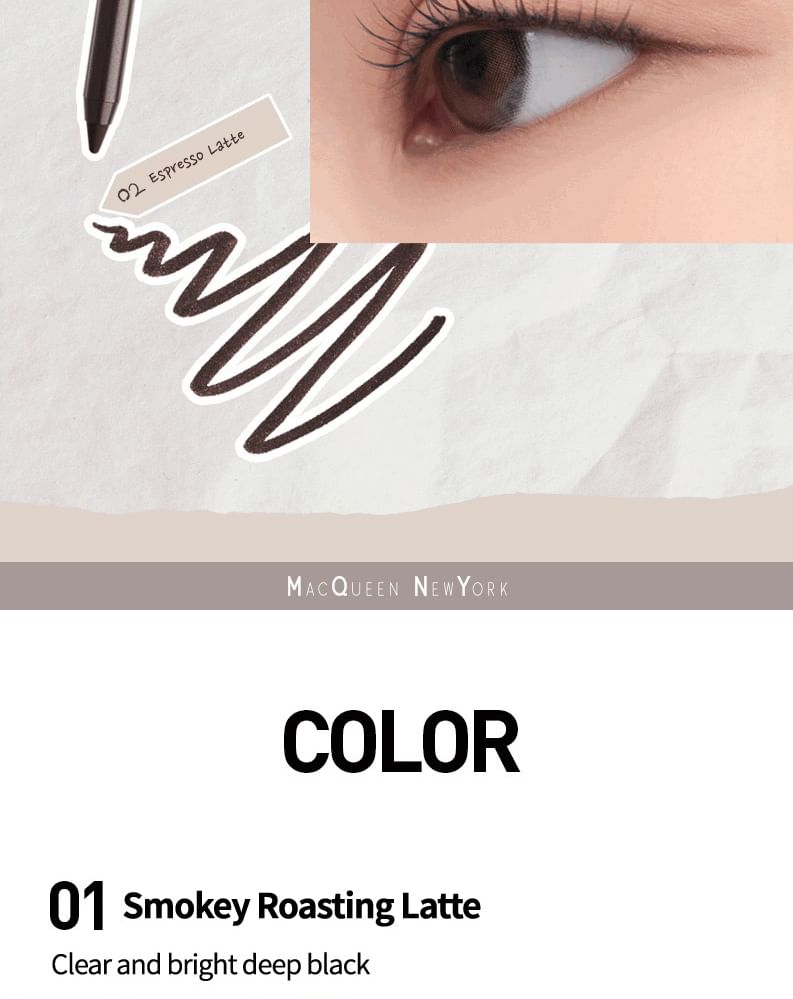 MACQUEEN - The Big Waterproof Pencil Gel Liner - 10 kleuren