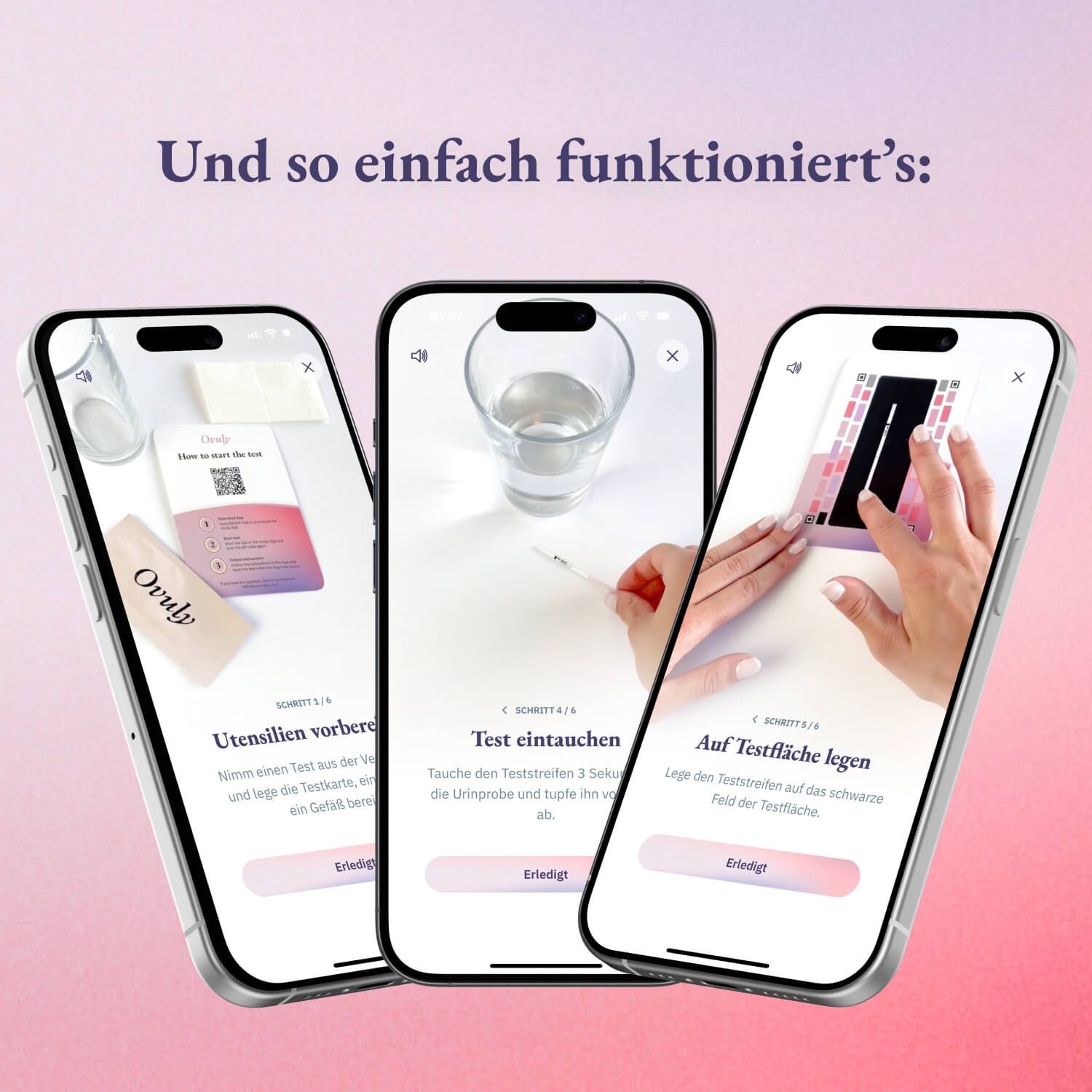 Ovuly - 50 Ovulationsteststreifen mit App