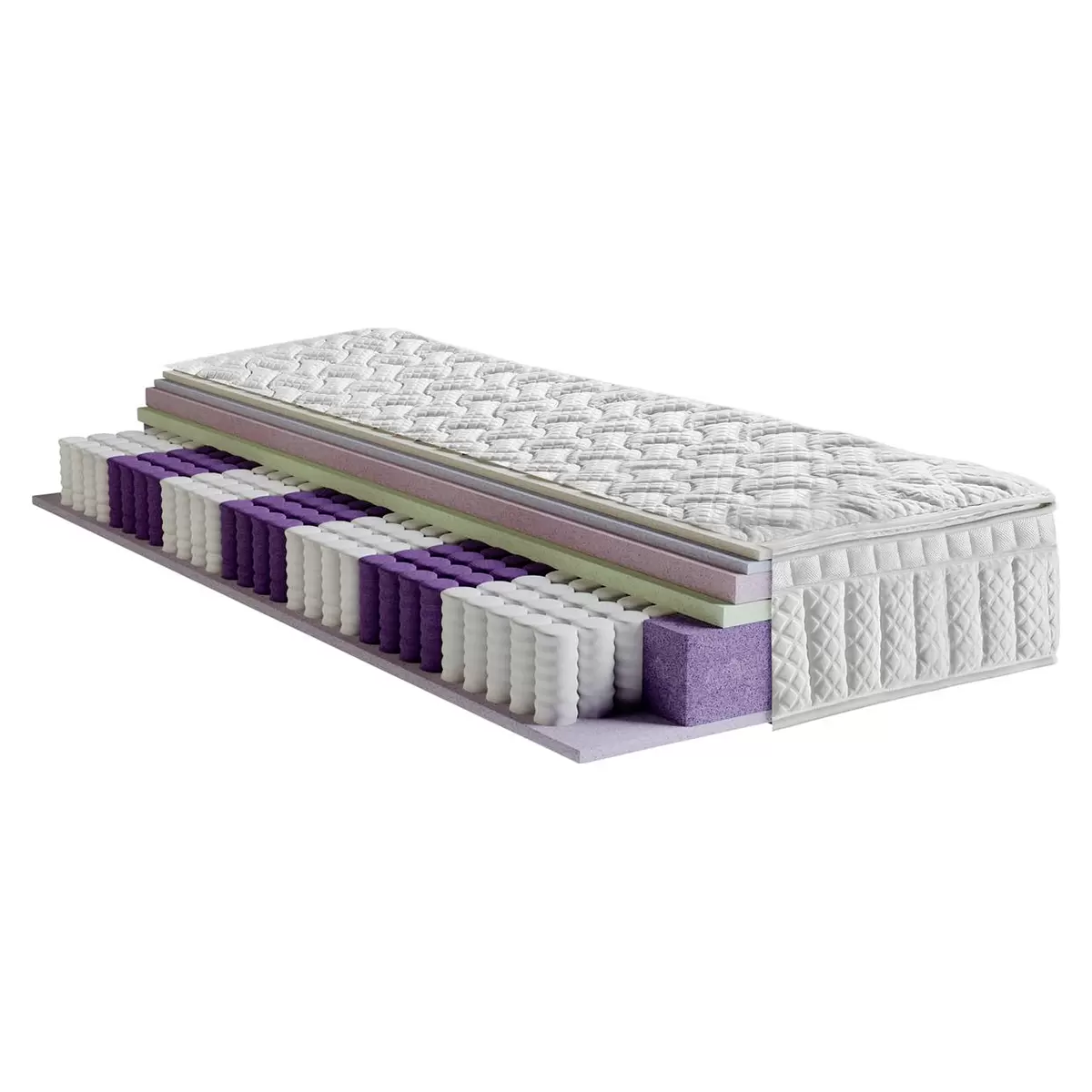 Matratze Visco Secret 90x200 weiss