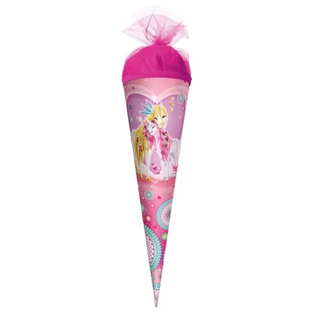 Roth Schultüte Einhornglück, 22 cm, rund, Tüllverschluss