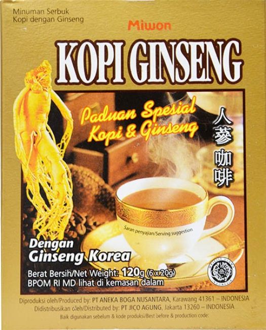Miwon Kopi Ginseng 6x20g