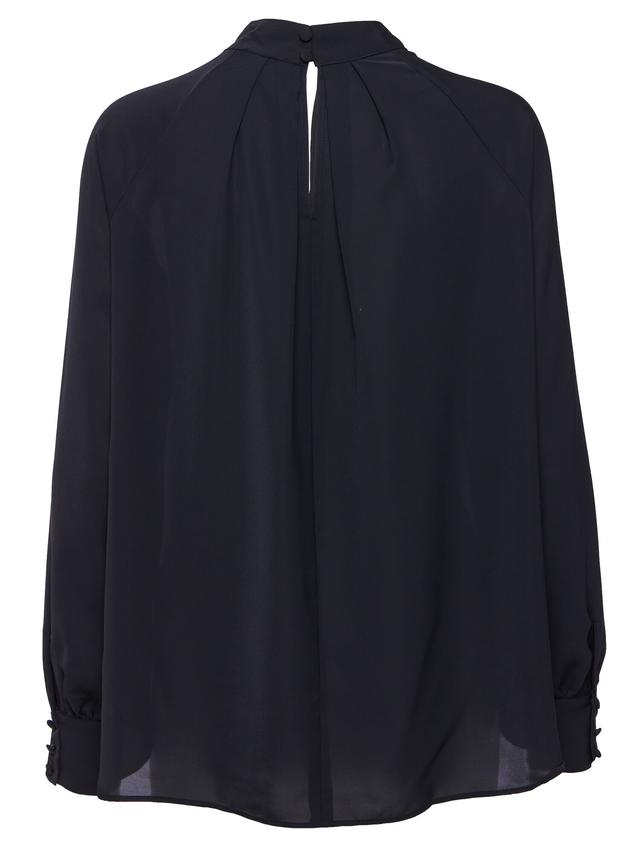 Bluse mit Stehkragen