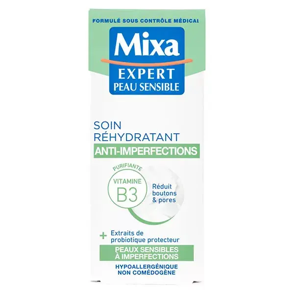 Mixa Cuidado Facial Rehidratante Anti-Imperfeições 50ml