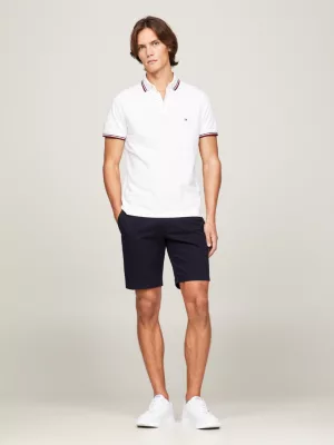 Polo de algodão orgânico com corte slim