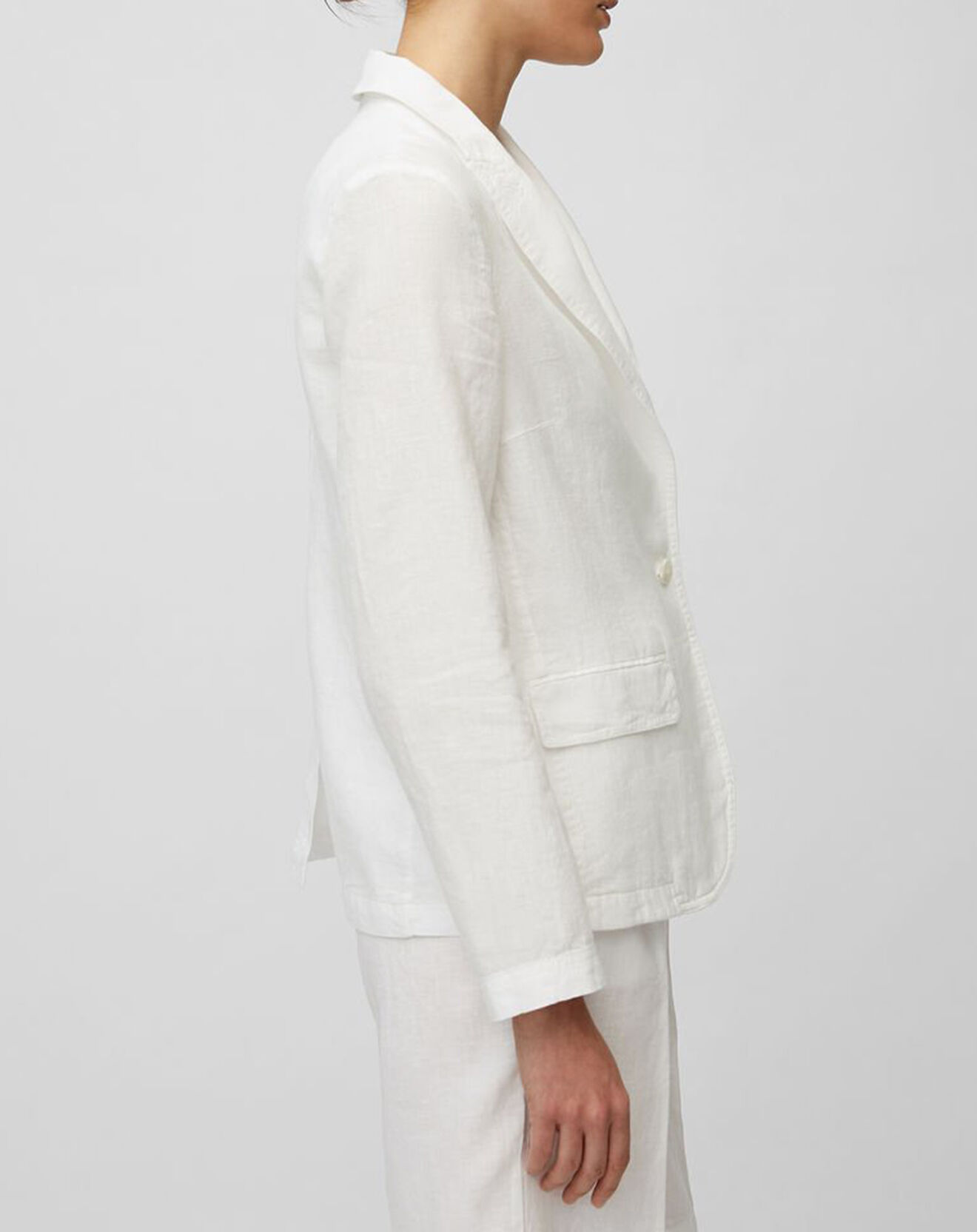 Marc O'Polo Blazer 100% Lin 1 bouton blanc