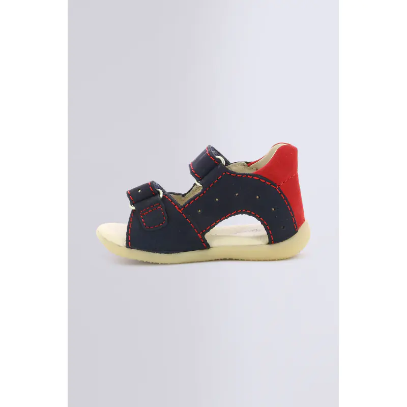 BOPING MARINE ROUGE SANDALES Cuir Garçon