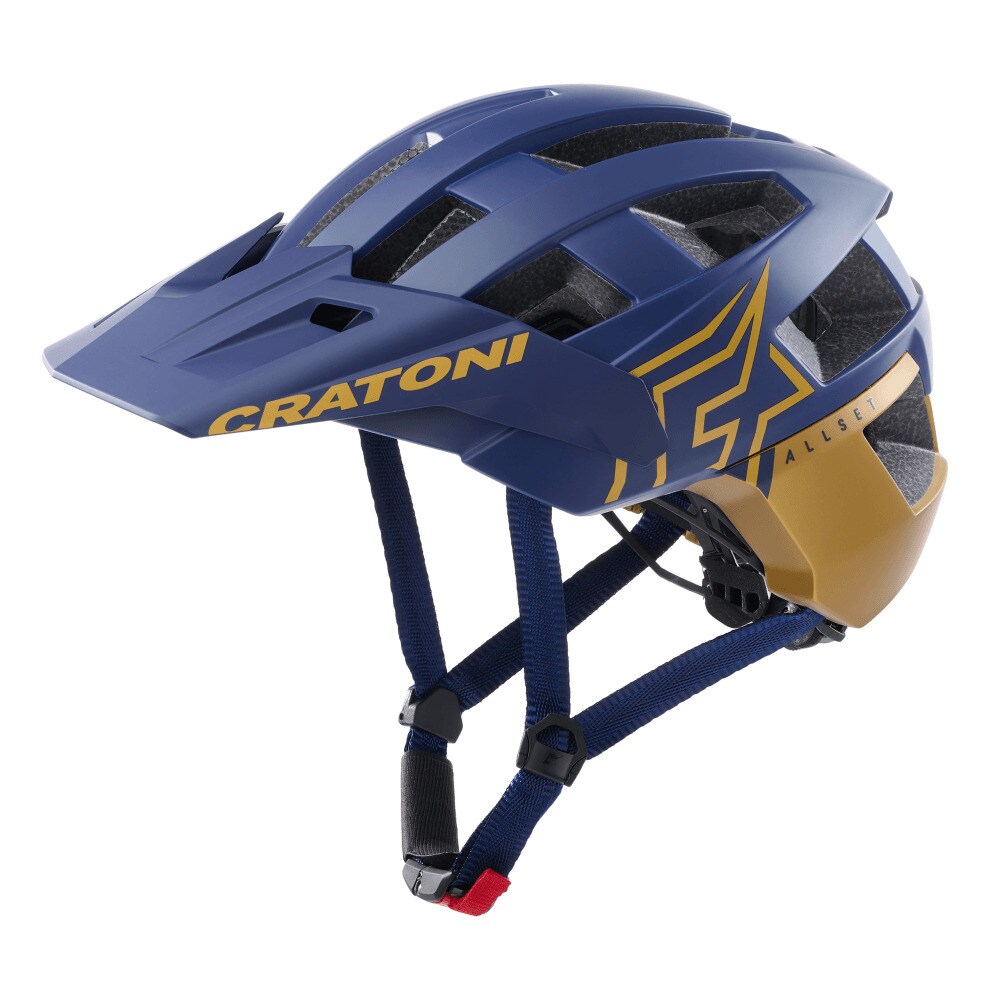 CRATONI MTB-Helm AllSet Problau/gold matt