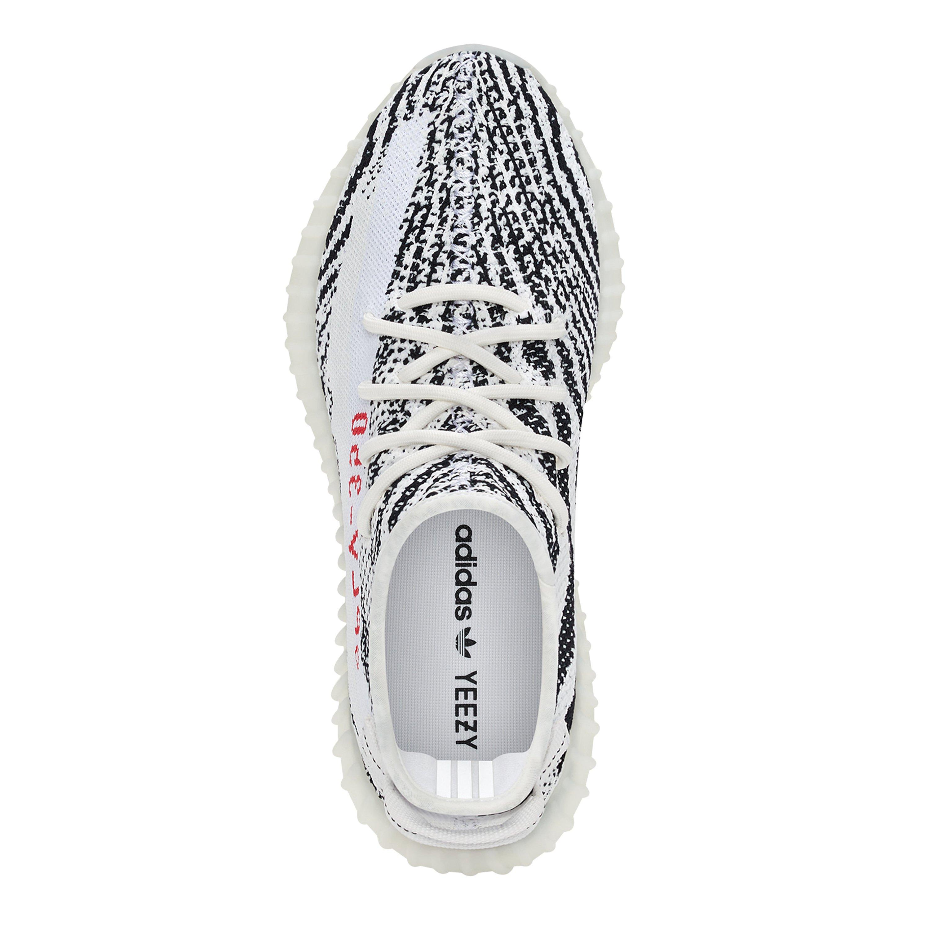 Yeezy BOOST 350 V2 White Core Black Red Sneakers