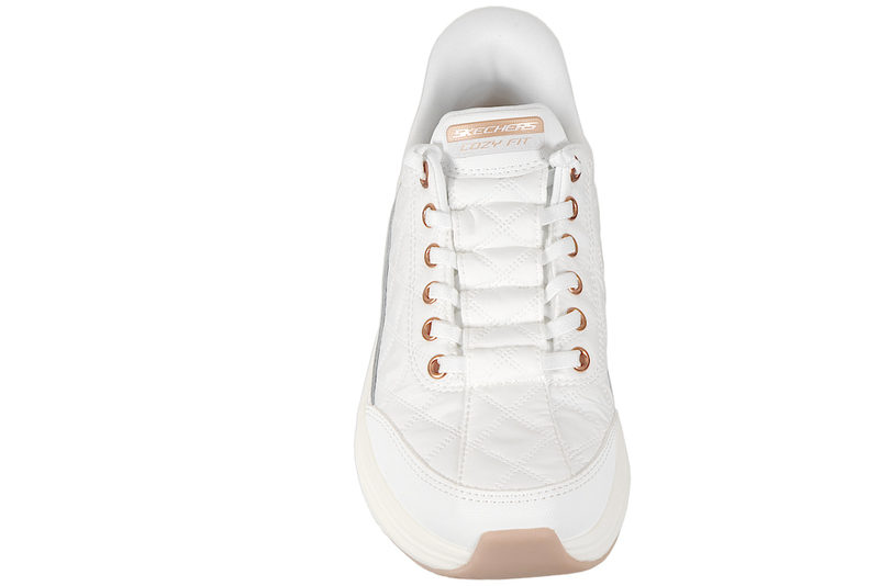SKECHERS CONTOUR FOAM GOLDEN HOUR WHITE SLIP-INS SNEAKER