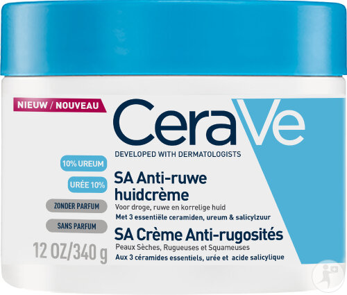 CeraVe SA Crème Anti-Rugosités Peaux Sèches Rugueuses Et Squameuses Pot 350g
