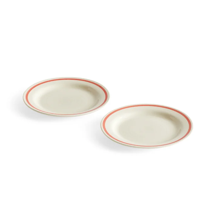 HAY - Sobremesa Teller, Ø 18,5 cm, rot (2er-Set)