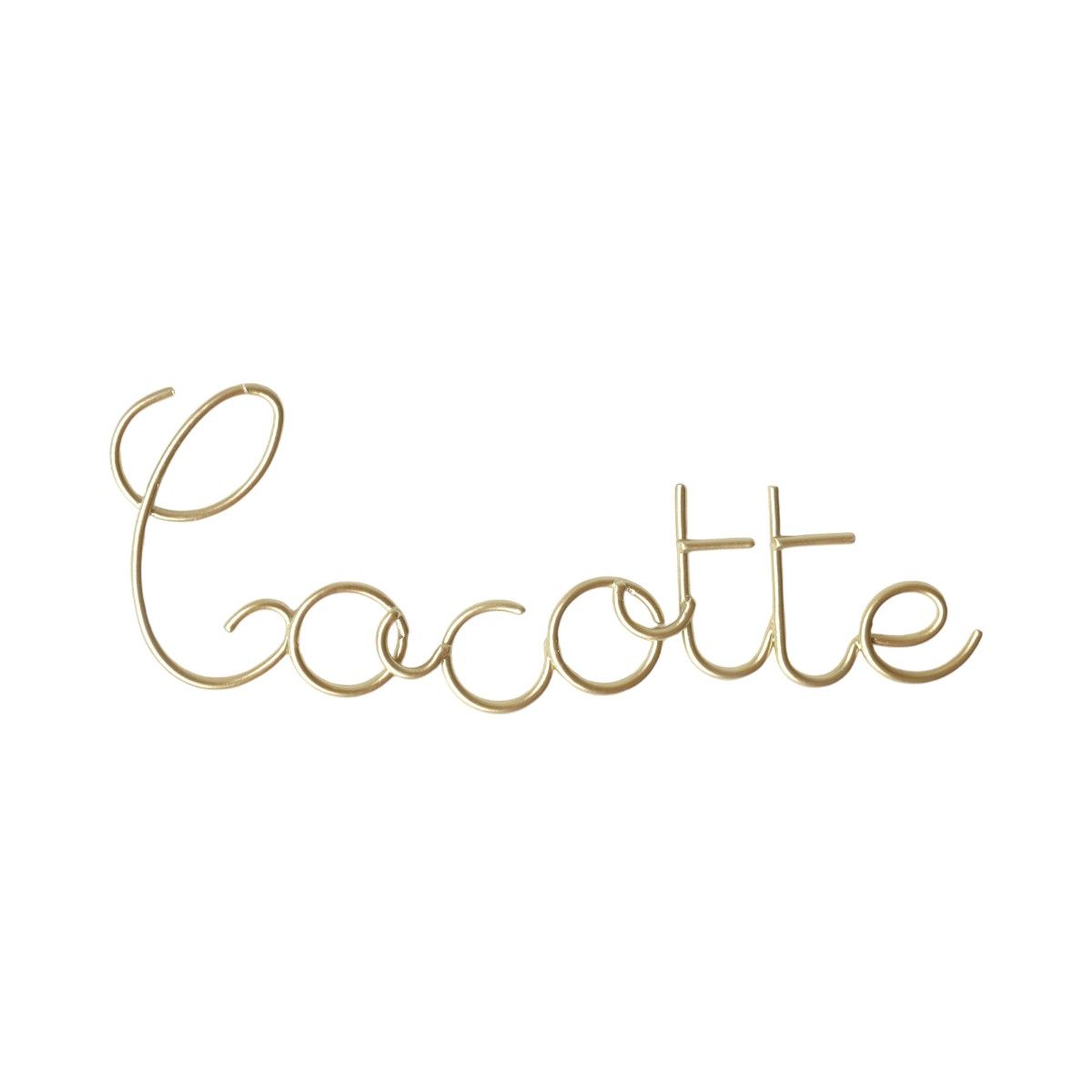 Petit mot métal cocotte Atelier jasmin