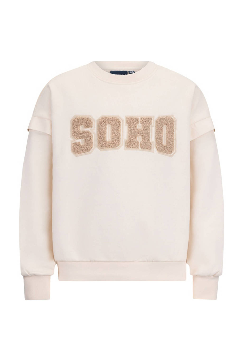 Retour Jeans sweater Abadou met tekst ecru