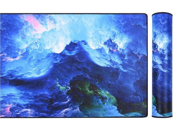 Gaming Musematte med RGB LED-lys - 80x30cm – Havbølger