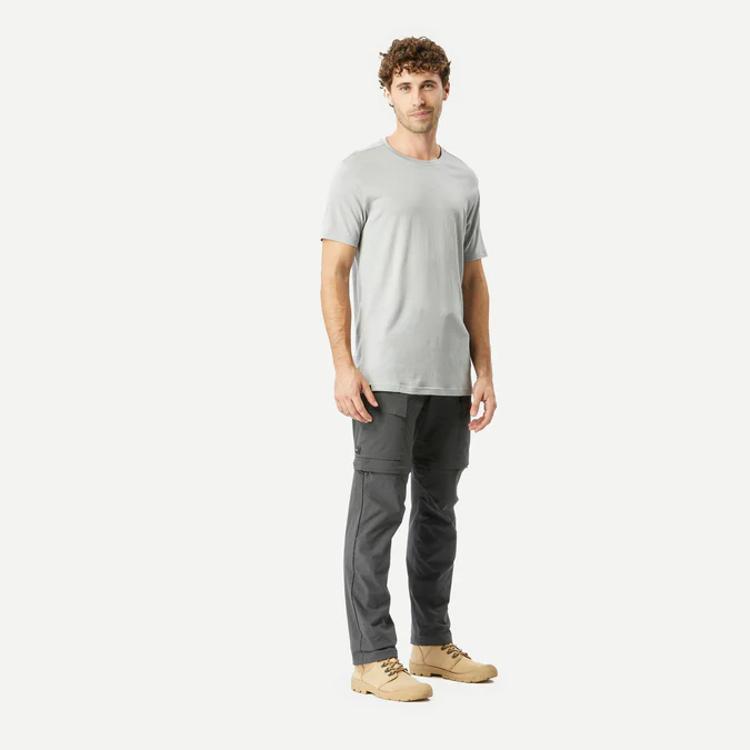 Decathlon Forclaz - Camiseta Forclaz Masculina de Viagem em Lã Merino 500